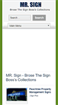 Mobile Screenshot of mr-sign.com