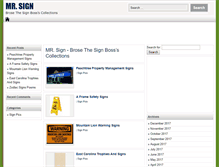 Tablet Screenshot of mr-sign.com